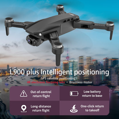 L900 PLUS GPS FPV Drone 4K Adjustable Camera Dual Follow Me Auto Return RC Quadcopter