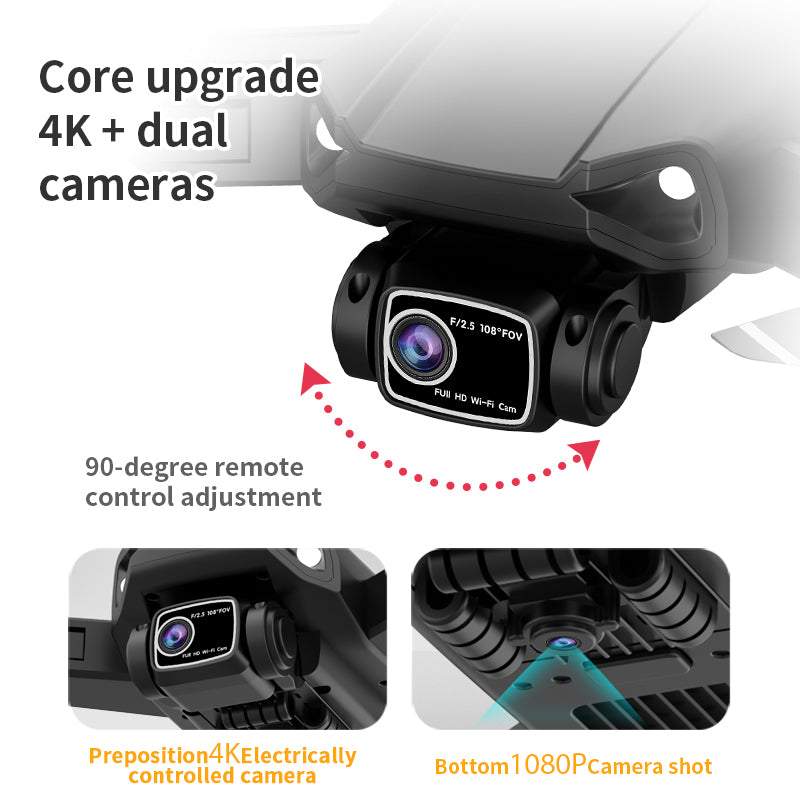 L900 PLUS GPS FPV Drone 4K Adjustable Camera Dual Follow Me Auto Return RC Quadcopter