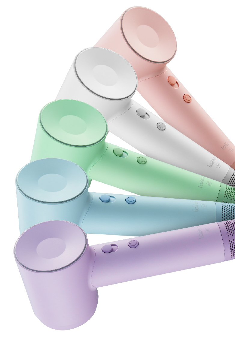 Lightweight hair dryer, ergonomic grip, no fatigue for long time use