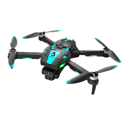 M5s Brushless Drone 4.3" Screen Remote 3-Side Obstacle Avoidance Optical Flow 90° Adjustable Camera