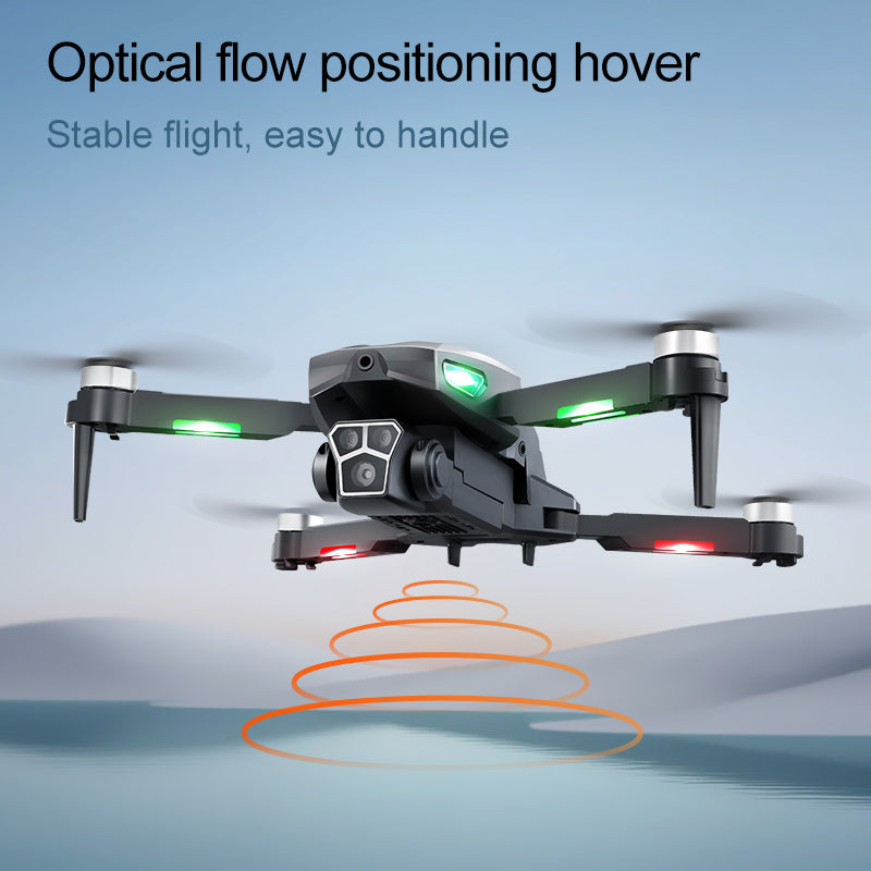 M5s Brushless Drone 4.3" Screen Remote 3-Side Obstacle Avoidance Optical Flow 90° Adjustable Camera
