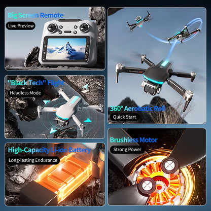 Portable Aerial Drone Lightweight Body Easy To Carry Record Scenery Anytime During Hiking & Mountaineering