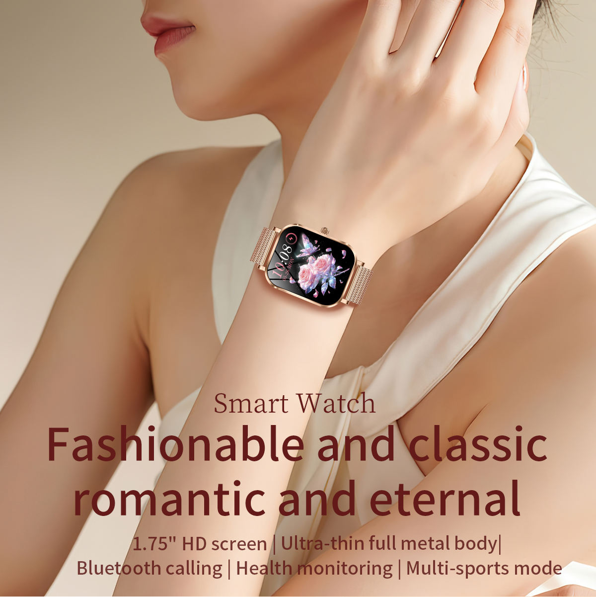 Smart watch make calls receive messages, free from phone, daily communication more efficient