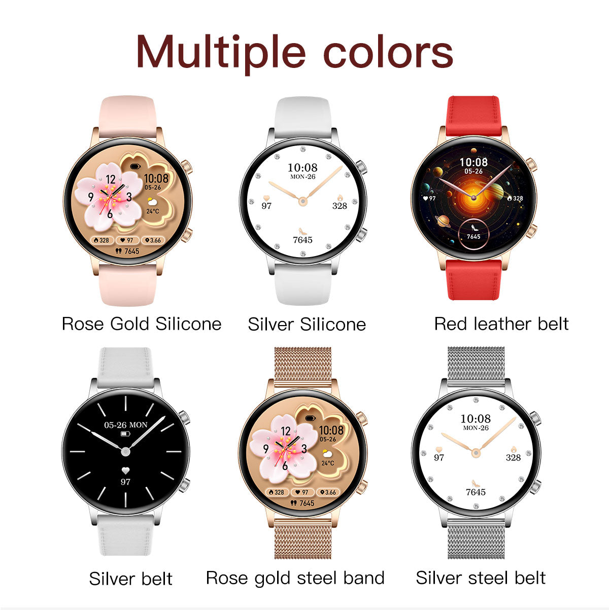 Basic smart watch with waterproof function for hand washing and rain protection