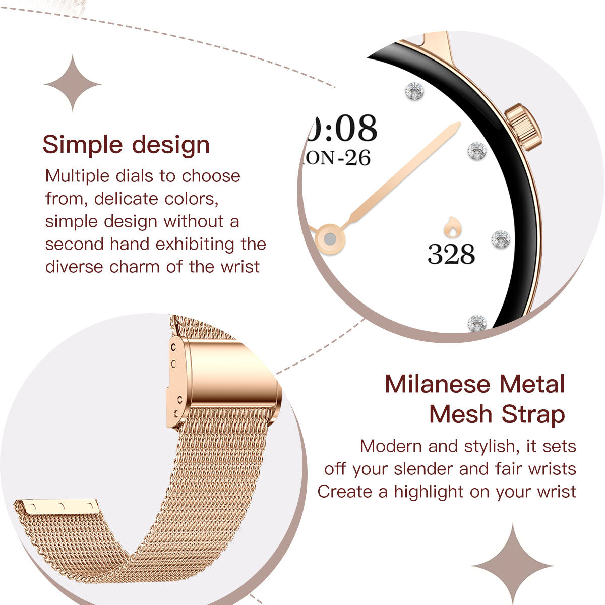 Basic smart watch with waterproof function for hand washing and rain protection