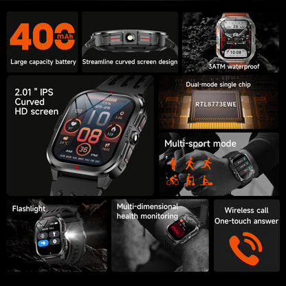 3ATM super waterproof smart watch, no fear of water for swimming and diving, uninterrupted data