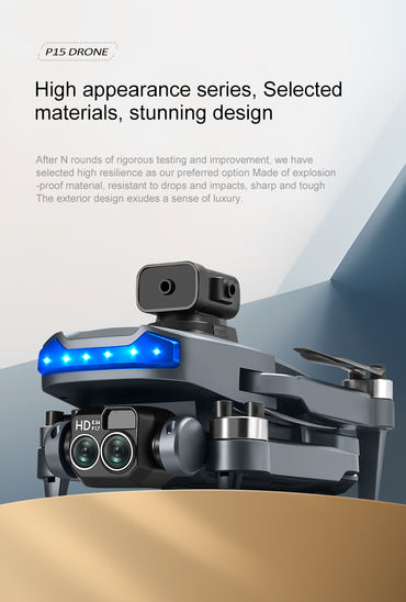 P15 MAX PRO Brushless Drone With Screen Remote Optical Flow Obstacle Avoidance FPV Quadcopter