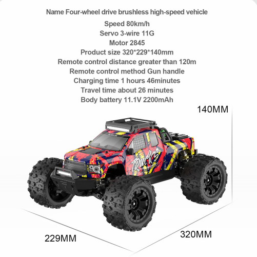 High-speed toy car with durable body, anti-collision design for long-lasting play