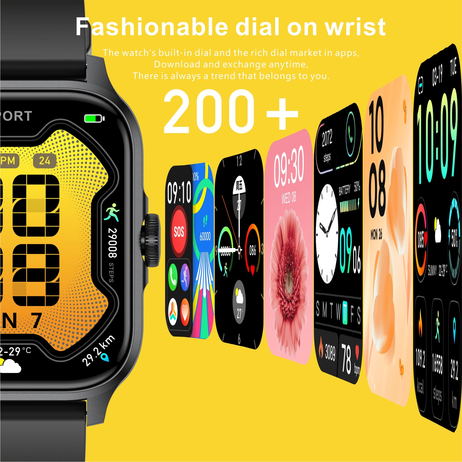 Long battery life ends charging anxiety, full-featured smartwatch accompanies you always