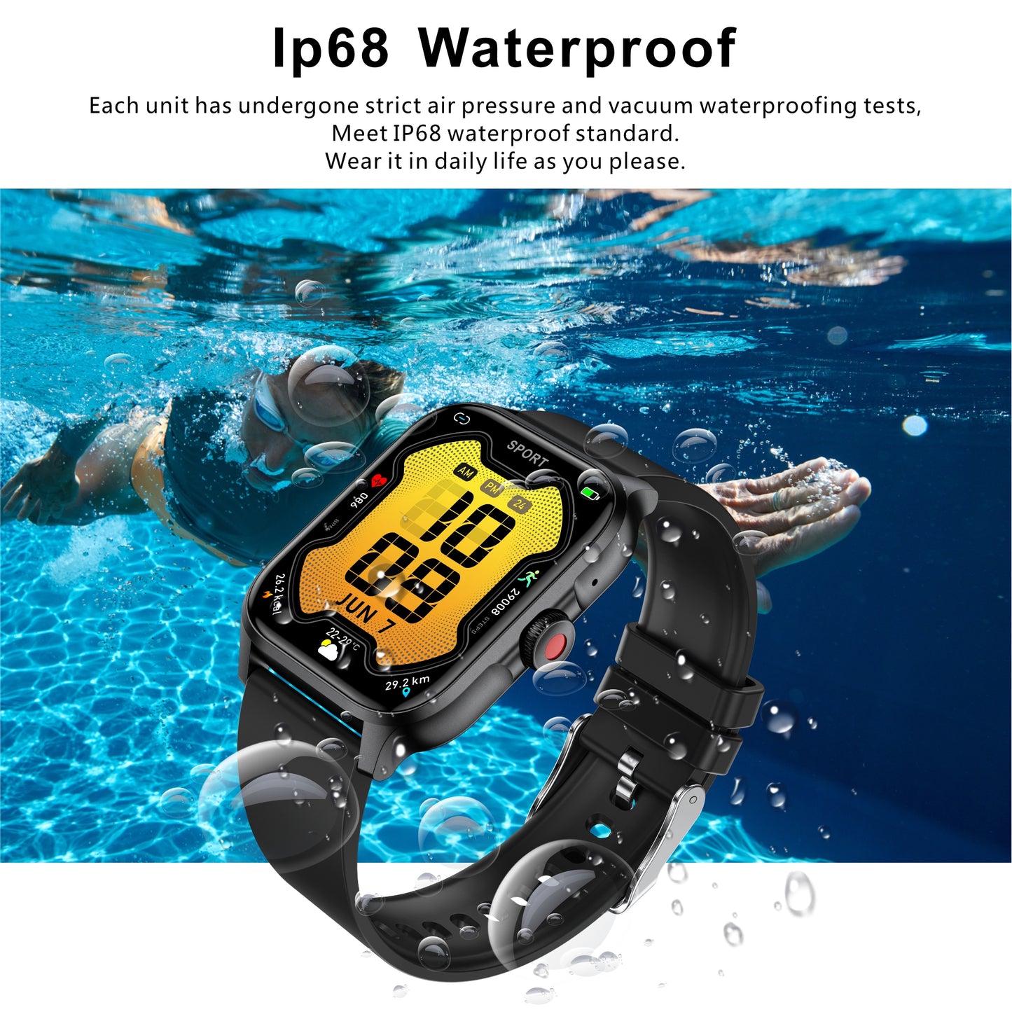 Long battery life ends charging anxiety, full-featured smartwatch accompanies you always