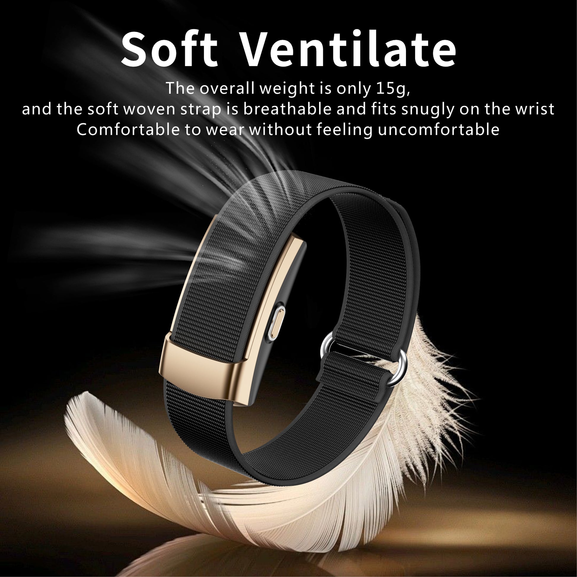 QX Air Lightweight Sports Band 400mAh Long Battery Life Single Button Wristband