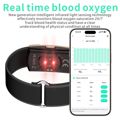 QX Air Lightweight Sports Band 400mAh Long Battery Life Single Button Wristband