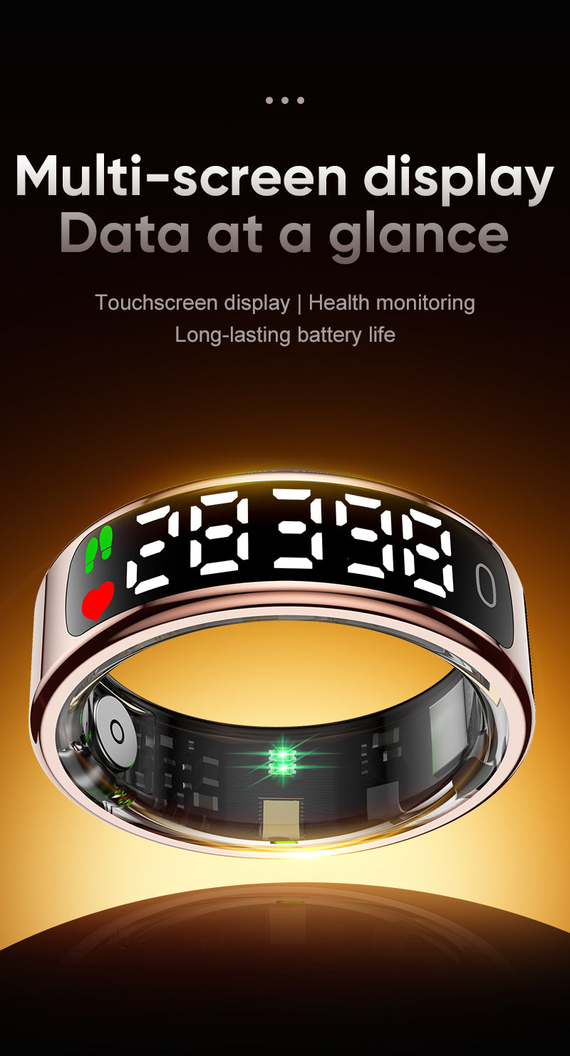 Ultra-slim smart ring with 5day battery, wear comfortably all day without burden
