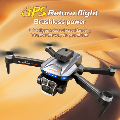 S158 GPS Foldable Drone Screen Controller 4K Dual Camera 4-Side Obstacle Avoidance Brushless Motor