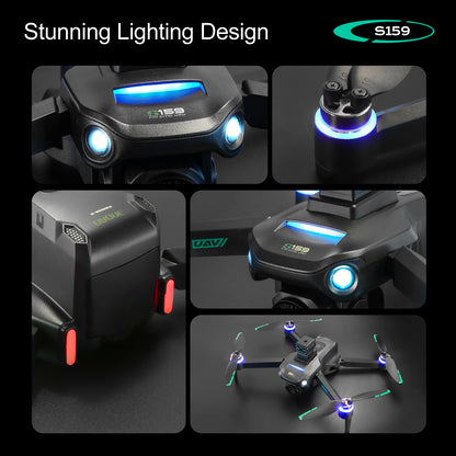 Mini Aerial Drone, HD Real-Time Image Transmission, One-Key Hover, Portable & Foldable, Choice for Family Outdoor Entertainment