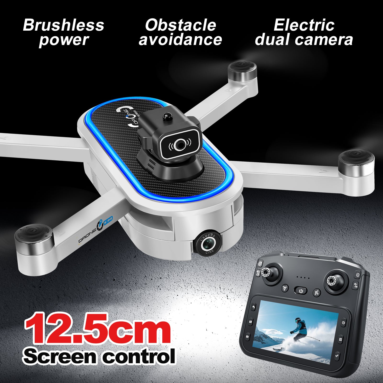 Lightweight portable drone fits in your backpack, ideal for travel adventures and outdoor scenery shooting