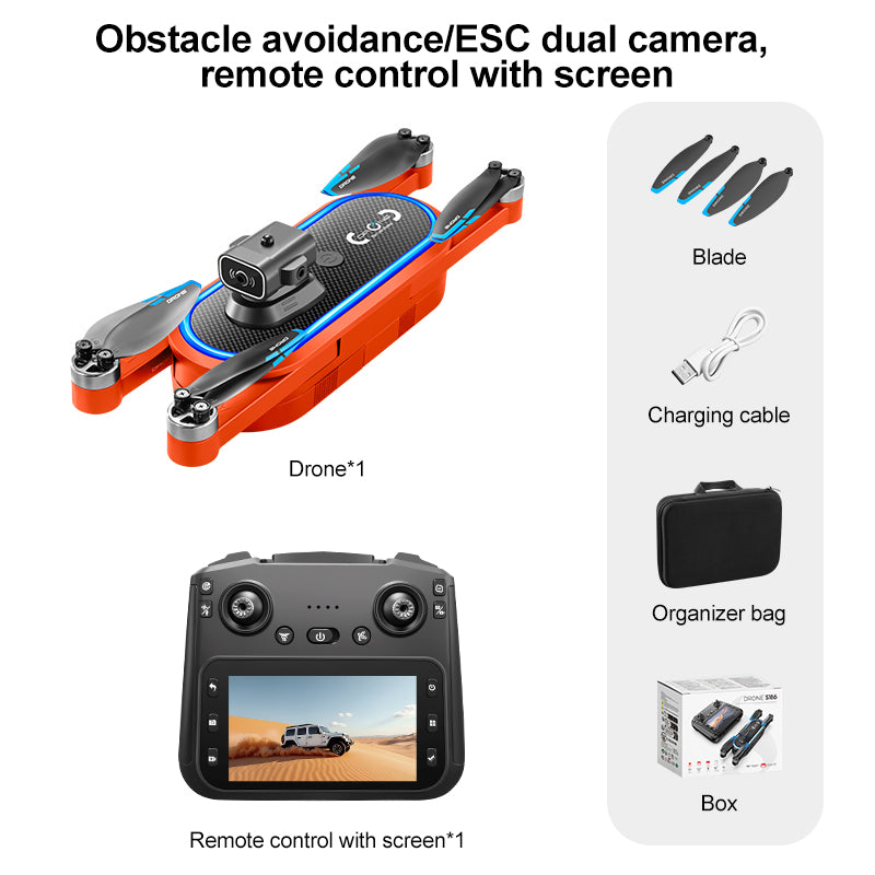 Lightweight portable drone fits in your backpack, ideal for travel adventures and outdoor scenery shooting
