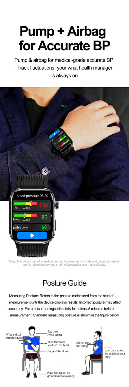 S191 Smart Watch 1.952" AMOLED Full Touch Screen Bluetooth Call Offline Payment IP66 Waterproof Fitness Watch