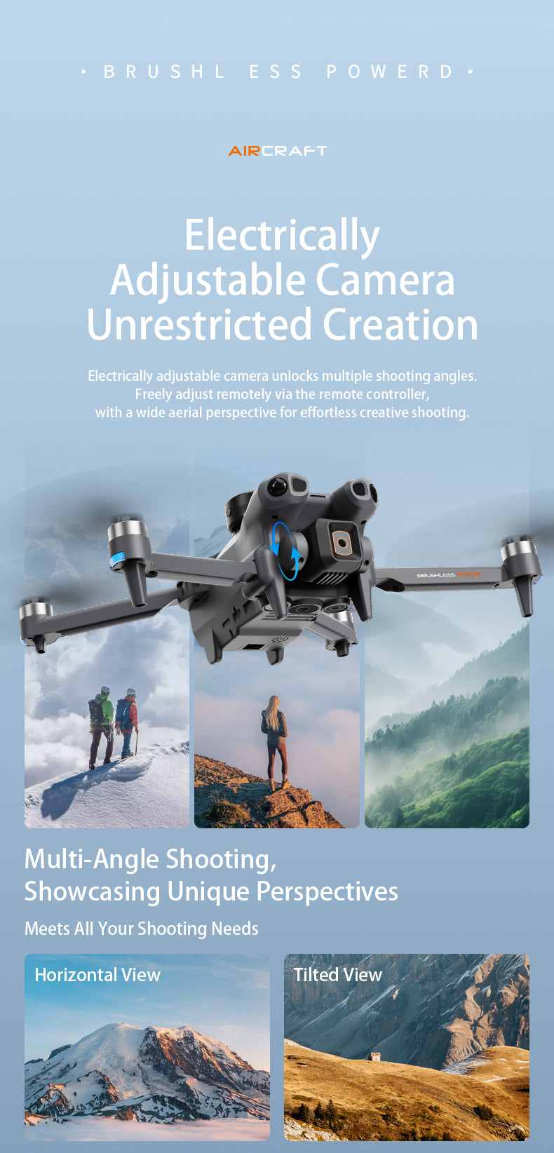 S198 Foldable GPS Drone 4.5inch Screen Controller  5G FPV 50x Zoom Camera