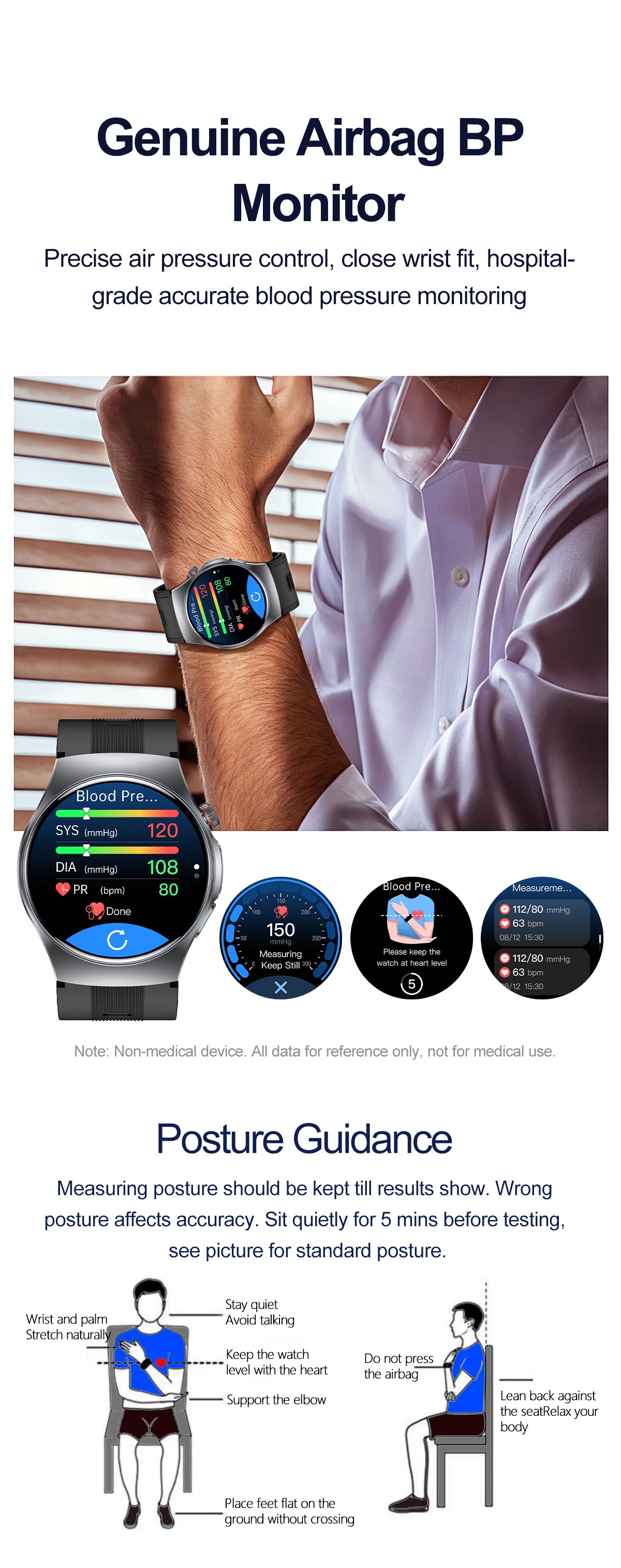 GS206 4G Smart Watch Dual Call Sleep Body Composition Tracker For Android iOS