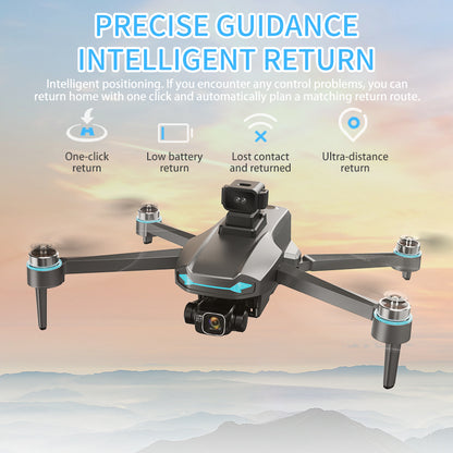 Return - to - home drone function ensures the drone flies back safely when battery is low