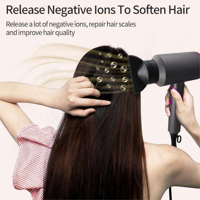 Blue Light Hair Dryer, Reduce Frizz & Add Shine