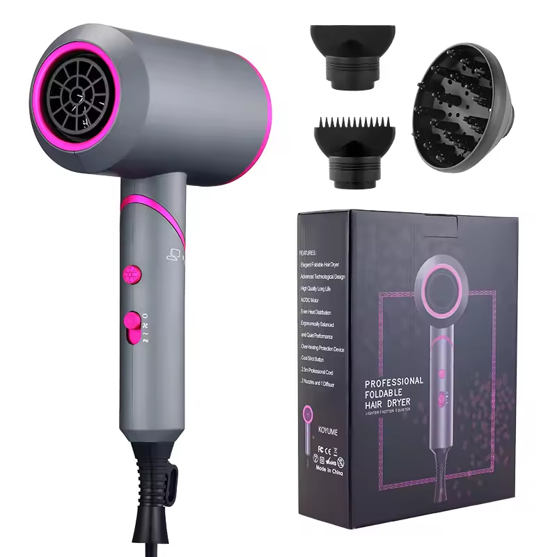 Blue Light Hair Dryer, Reduce Frizz & Add Shine