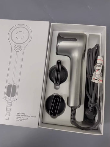 Negative ion fast dryer smooths frizz, boosts shine, same temp for all hair types