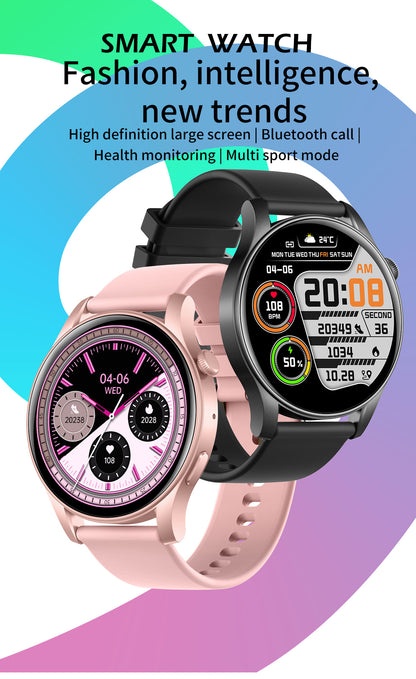 Sports smart watch with breathing training guides you to relax after intense exercis