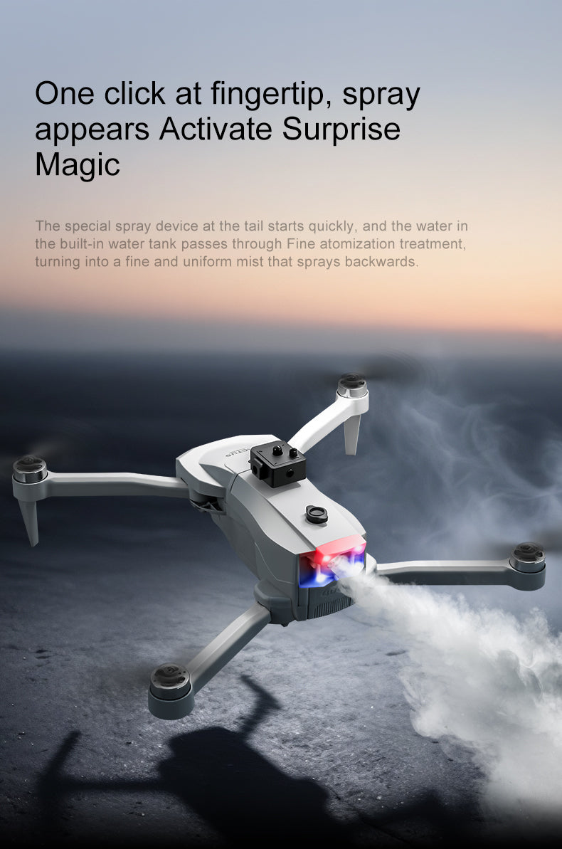 4D-V34 Brushless Drone 4.5" Screen Remote 8K Dual Camera GPS Version