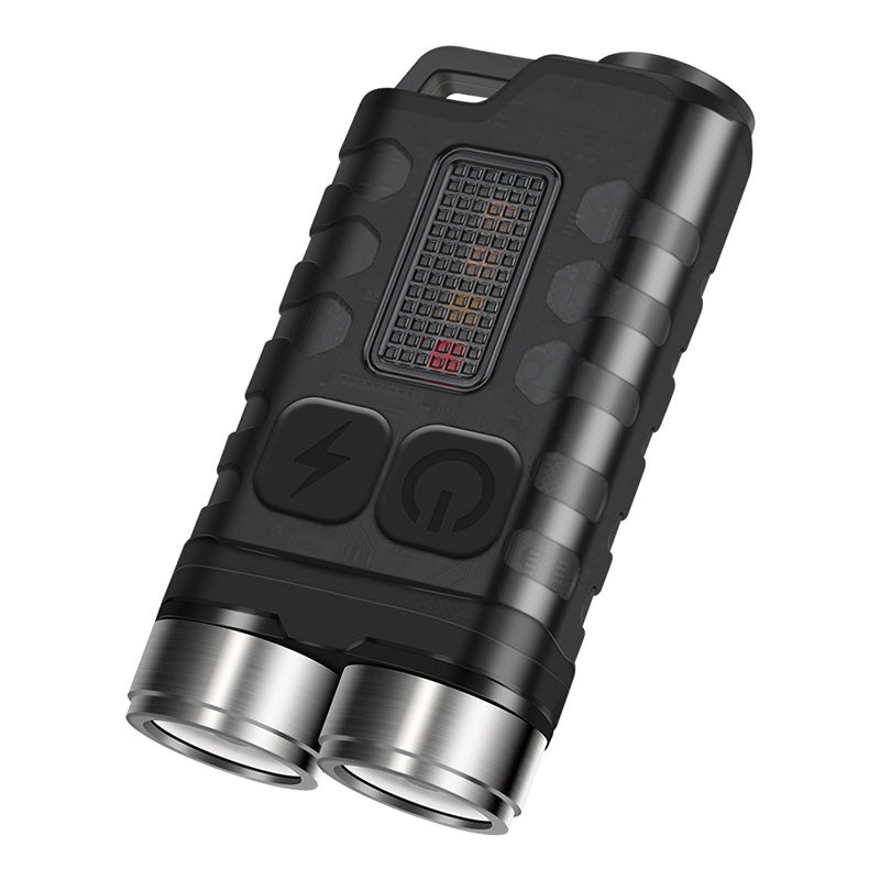 Mini magnetic bright flashlight, fast charge multi-gear, portable for camping power cut emergency