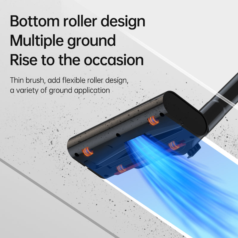 Portable rechargeable car vacuum, lightweight design for easy cleaning of seats and gaps