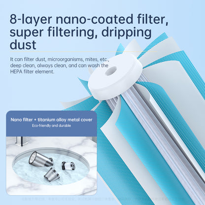Multifunctional car vacuum cleaner, easily handles pet hair and food crumbs in vehicles