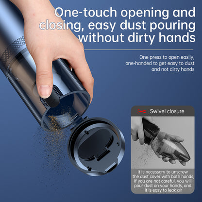 Multifunctional car vacuum cleaner, easily handles pet hair and food crumbs in vehicles