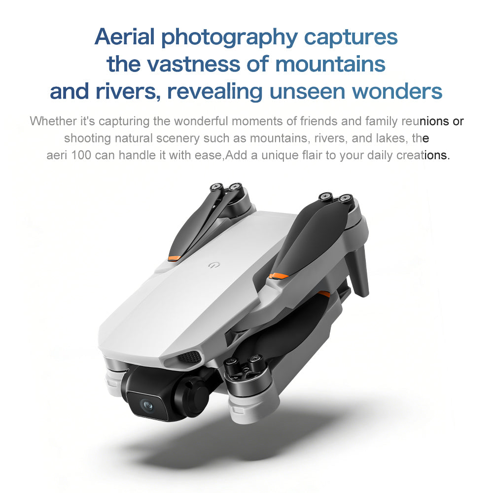 Aeri 100 Brushless Drone VR Headset Supported Dual Camera EIS Anti-Shake Optical Flow Hover