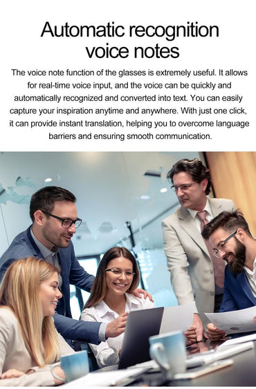 voice commands, business smart glasses enable hands-free convenient communication