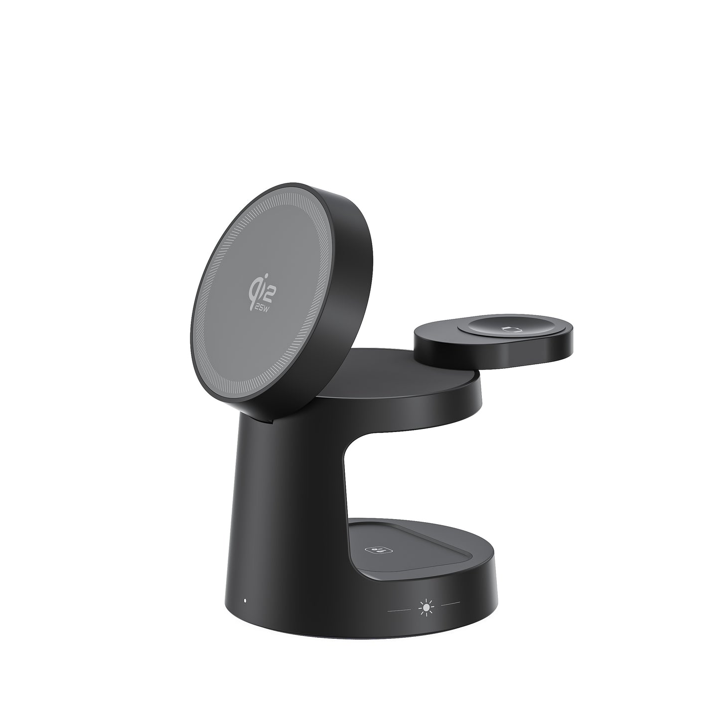 2025 QI2.2 Certified Magnetic Foldable Stand 3-in-1 Wireless Charger For Phone Watch Earbuds
