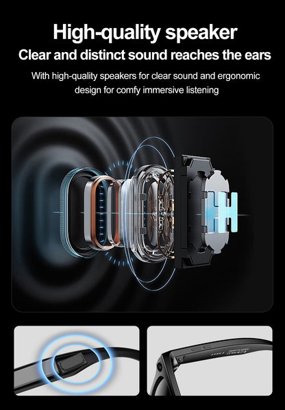 Smart glasses with AI assistant, voice translation, great for cross-border trips