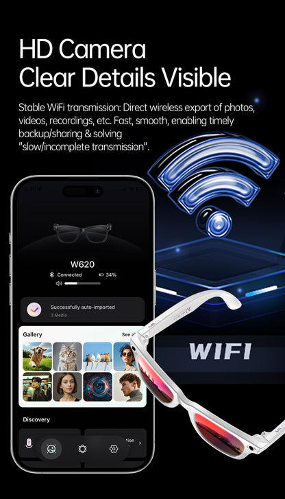 Smart glasses with HD camera capture daily moments and preserve life’s wonderful details