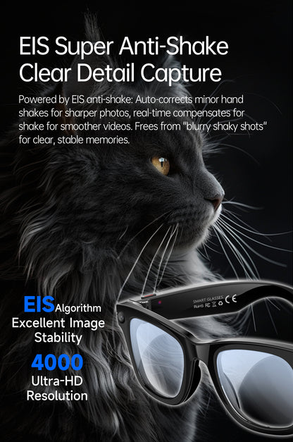Smart glasses with HD camera capture daily moments and preserve life’s wonderful details