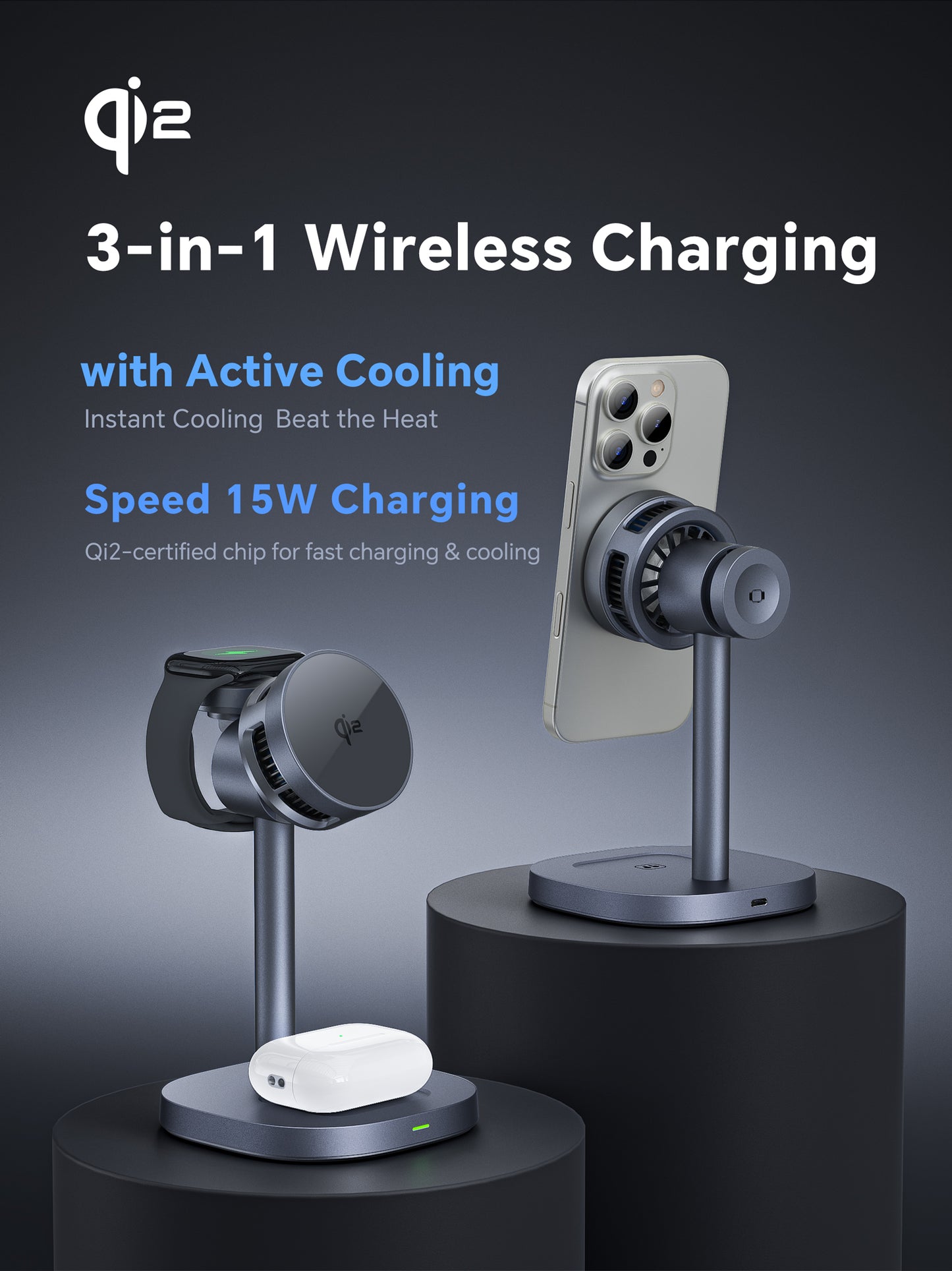 Premium Magnetic Wireless Charger Fast Charge Effortless Phone Charging Experience
