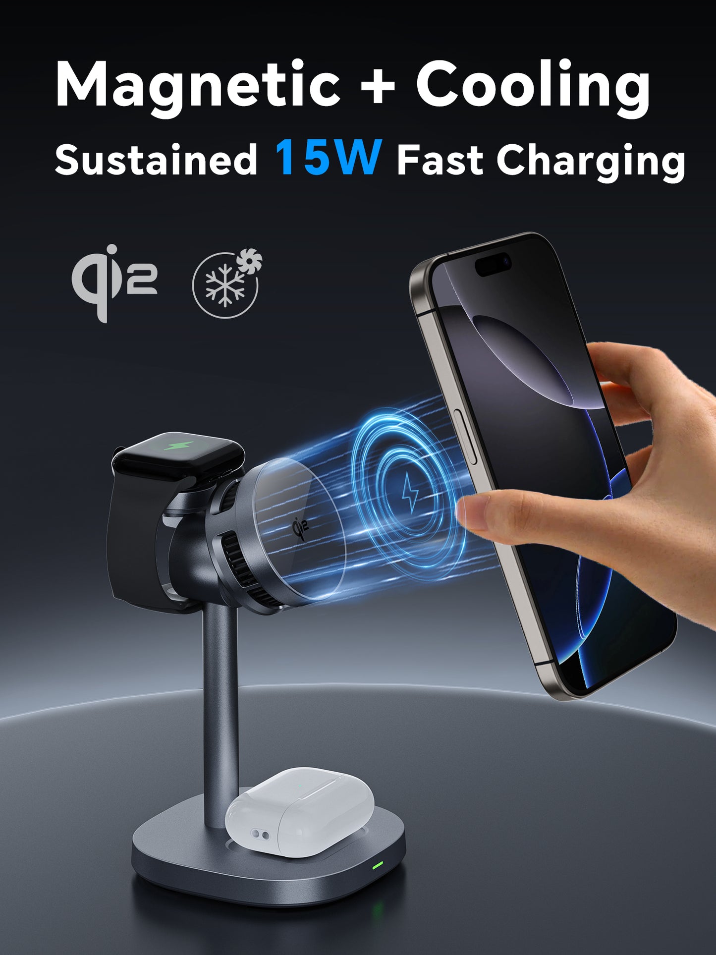 Premium Magnetic Wireless Charger Fast Charge Effortless Phone Charging Experience
