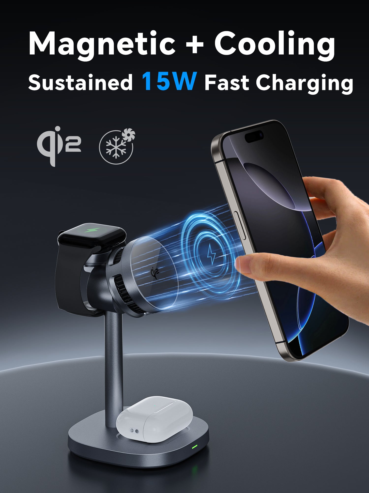 Premium Magnetic Wireless Charger Fast Charge Effortless Phone Charging Experience