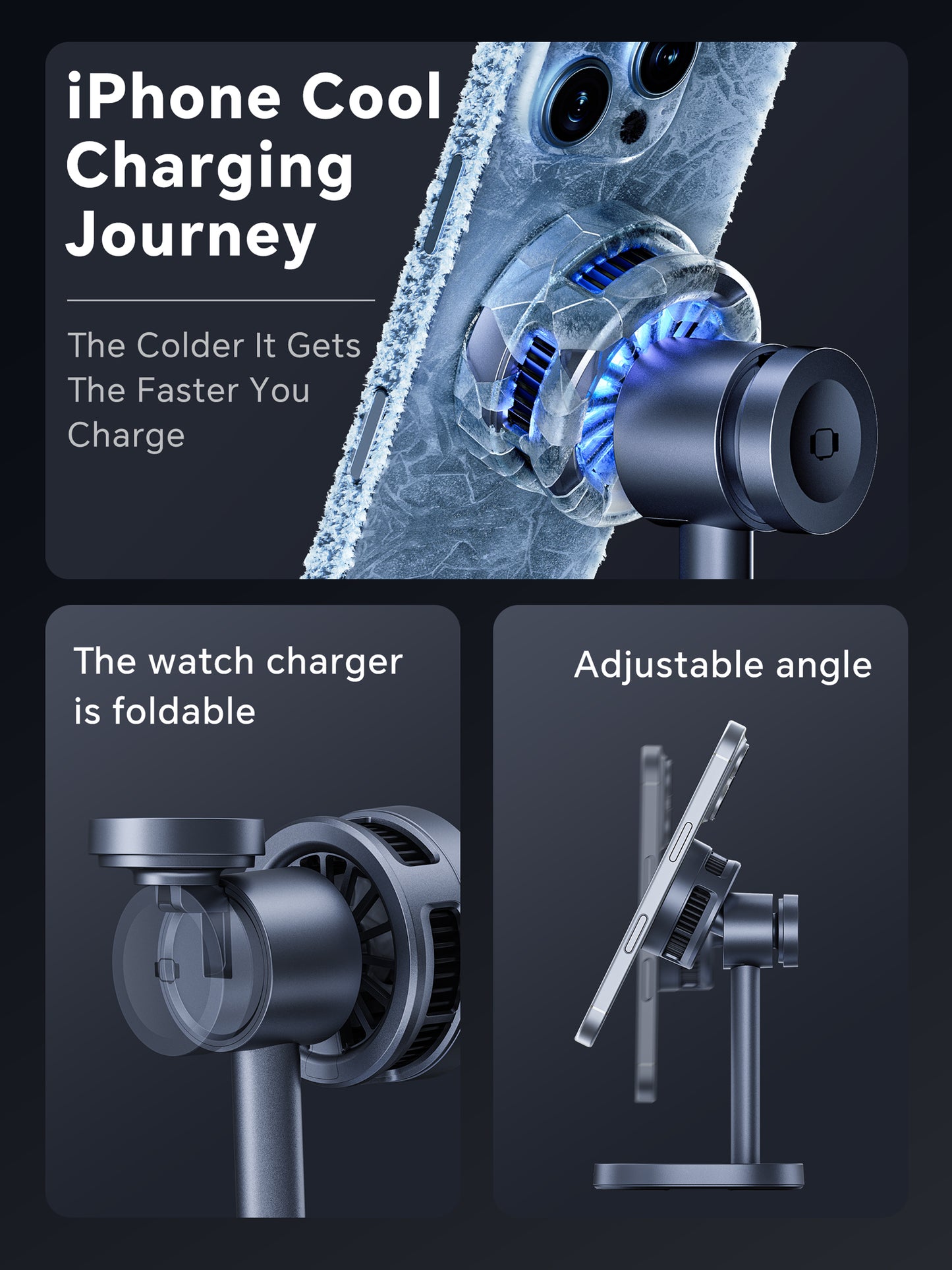 Premium Magnetic Wireless Charger Fast Charge Effortless Phone Charging Experience