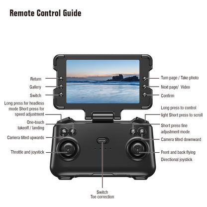 Responsive remote control drone, sensitive operation, achieve precise flight movements easily