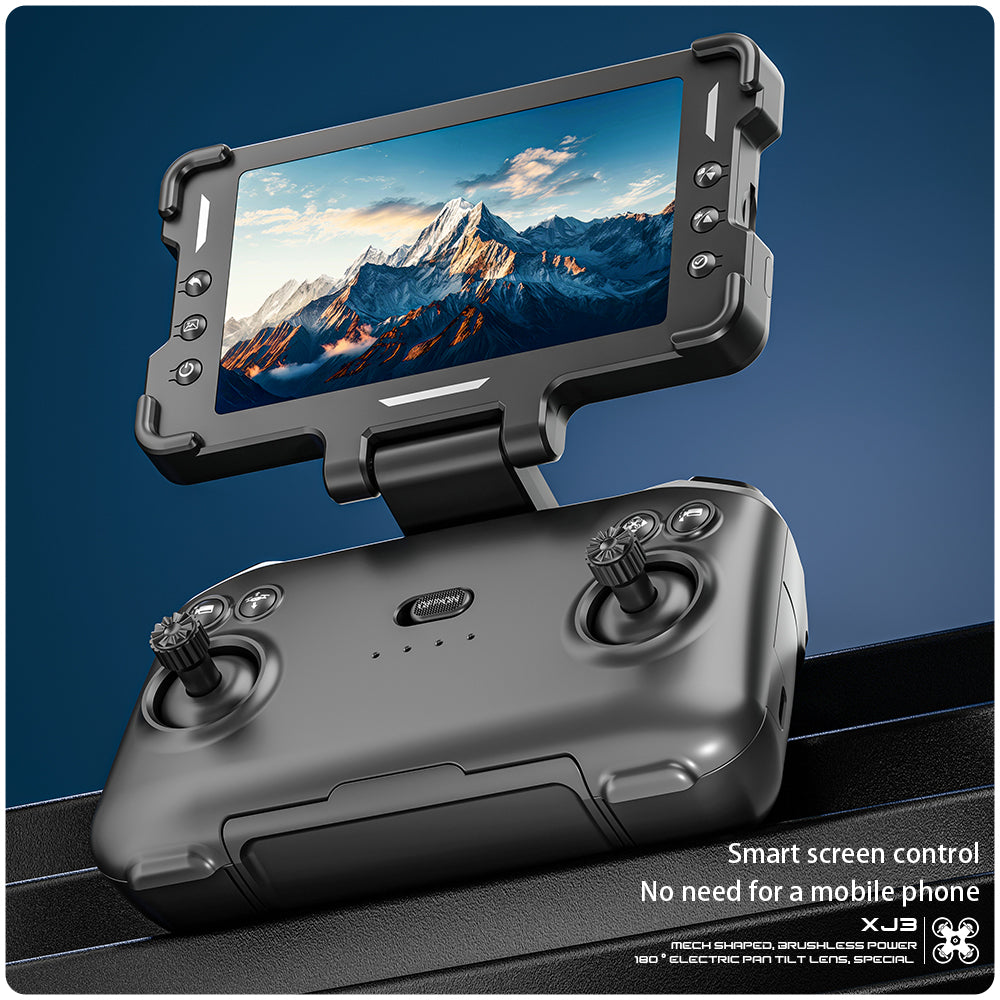 XJ3 Full Cover Protector RC Drone Optional 4.3" Screen Controller Long Flight Time Toy