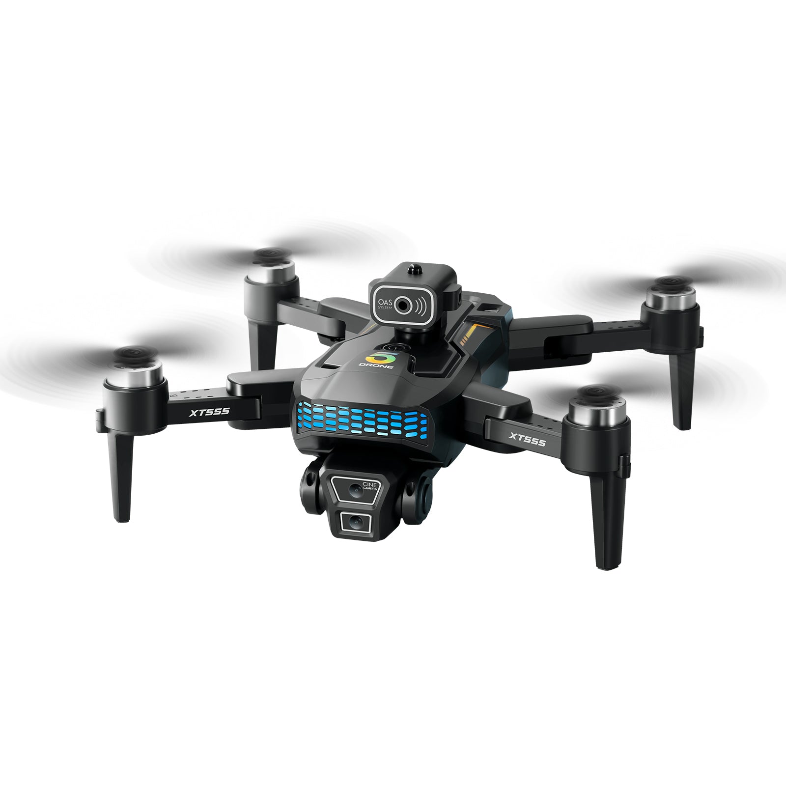 XT555 GPS Foldable Drone 4.3" Screen Remote EIS Gimbal Dual Camera Obstacle Avoidance
