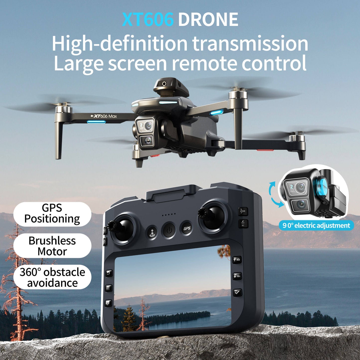 Brushless Motor Drone Stable Flight Strong Power For All Weather