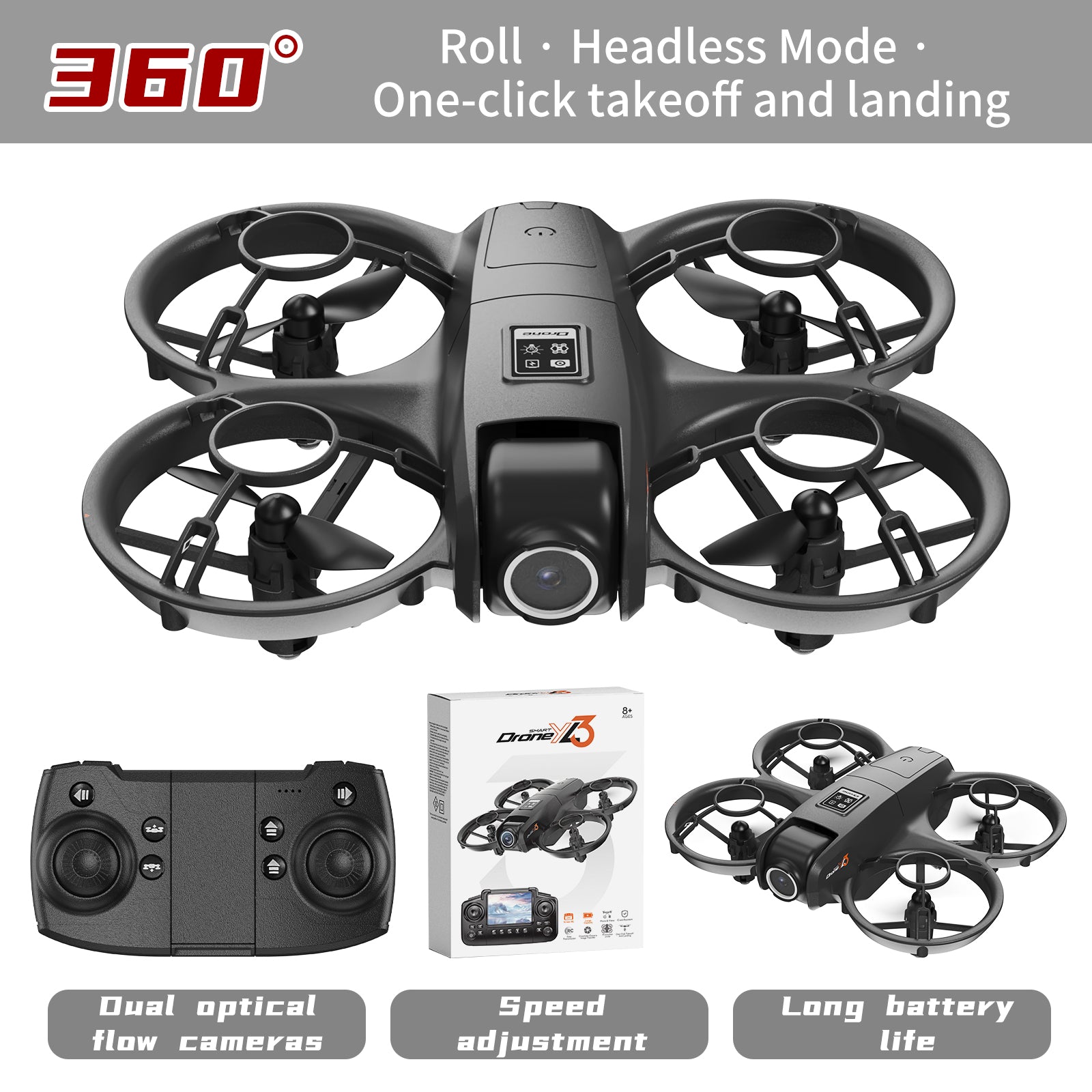Fly high and take crystal-clear photos, this drone brings your outdoor adventures to vivid life