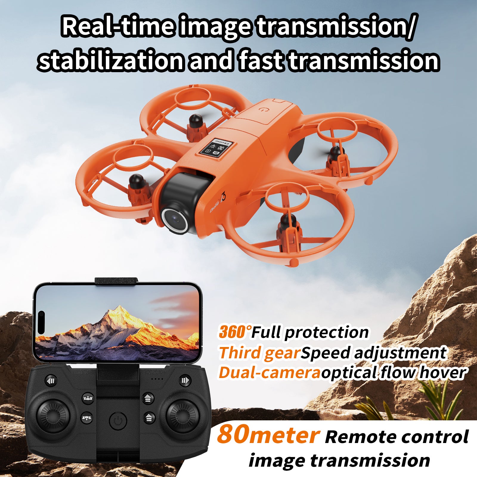Fly high and take crystal-clear photos, this drone brings your outdoor adventures to vivid life